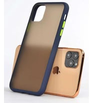 Apple iPhone 11 Pro Max Mat El İzi Yapmayan Kaliteli Kılıf (Lacivert)