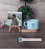 Erkek Sınıf Öğretmenine Hediye Fotoğraflı Dekoratif Taş, Kupa Bardak Beyaz Hediye Öğretmenler Günü Hediyesi (Model 8)