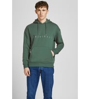 Jack & Jones Erkek Copenhagen Kapüşonlu Sweatshirt Relaxed Fit Hoodie - 12176864 (Yeşil)