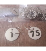 Vestiyer Numarası,Tek Taraflı, TEK TAKIM (Gümüş)