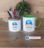 Uluslararası İlişkiler Uzmanı Kalemlik, Kupa Bardak T Kişiye Özel Hediye (Model 14)