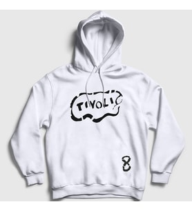 Presmono Unisex Gri Tivoli Pearl Jam Kapüşonlu Sweatshirt 74490tt (Beyaz)