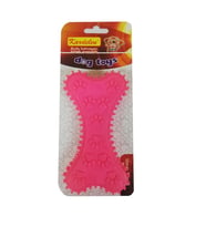 Kardelen Patili Plastik Köpekler İçin Diş Kaşıma Kemiği L 14 CM (Pembe)