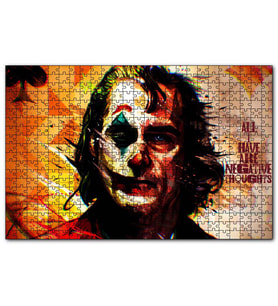 Cakapuzzle Joker Tüm Sahip Olduğum Olumsuz Düşünceler  Puzzle Yapboz MDF (Ahşap) (500 Parça)