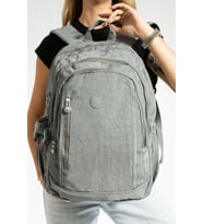 571 Collection Sırt Çantası Unisex 43*30 Cm Okul Çantası Klinkır Kumaş (Gri)