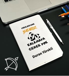 Kişiye Özel Burç Tasarımlı Esprili Defter Kalem Seti (Model 11)