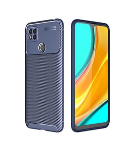 Xiaomi Redmi 9C Kılıf Karbon Silikon Case (Lacivert)