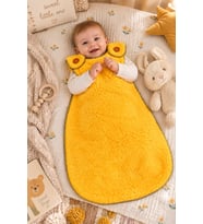 Harika Peluş Bebek Uyku Tulumu (Sarı)