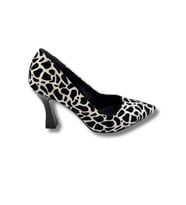Zivanta Leopar Desenli Kadın Stiletto - Zivanta - SİYAH - 39 (Beyaz-Siyah)