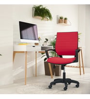 Asbir Mobilya Rigel Çalışma Koltuğu Ofis Koltuğu Çalışma Sandalyesi (Kırmızı)