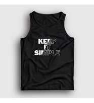 Presmono Unisex Beyaz Keep It Simple Atlet 509980tt (Siyah)