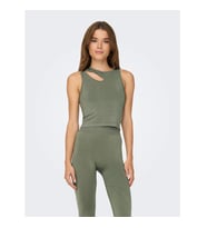 Only Onpsalli Life Seam Sl Kadın Crop (Haki)