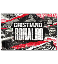 Cakapuzzle Cristiano Ronaldo Büyük Yazı ve Kompozisyon Puzzle Yapboz MDF (Ahşap) (500 Parça)