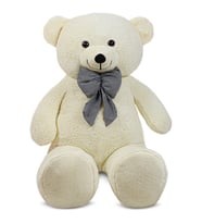 Pababo 130 Cm Papyonlu Büyük Ayıcık (%100 Yerli) (Krem)