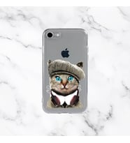 Iphone 6/6S Tasarım Kılıfları (103 Tasarım) (Beyaz-Mavi)