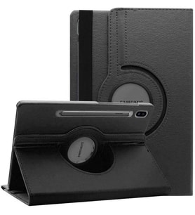 Samsung Galaxy Tab S7 T870 T875 T877 Kılıf 360 Dönebilen Standlı Case (Siyah)