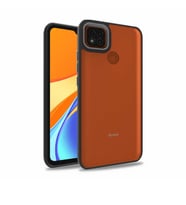 Xiaomi Redmi 9C Kılıf Case, Kamera Lens Korumalı Elektroplatin Kaplama Sert PC Koruyucu Colourful Platinum Serisi (Siyah)