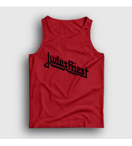 Presmono Unisex Sarı Logo Judas Priest Atlet 88239tt (Kırmızı)
