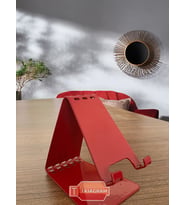 Metal Masaüstü Telefon Tutucu (Turuncu)