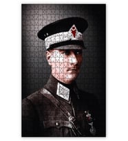 Cakapuzzle Mustafa Kemal Atatürk Askeri Üniforma Puzzle Yapboz MDF (Ahşap) (500 Parça)