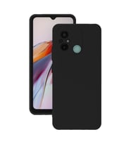 Xiaomi Redmi 12C Kılıf Kamera Korumalı Silikon Rubber Arka Kapak (Siyah)