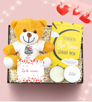 Kişiye Özel Peluş Ayıcık & En Çok Okunan Kitap & Beyaz Metal Kutulu Mum (Model 11)