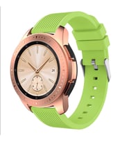 ​​Amazfit Pace GTR 2 2E Lite 47mm Kordon Çizgili Silikon Kordon (Yeşil)