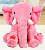 Uyku Arkadaşım 65 Cm Fil Peluş Fil (Pembe)