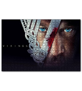 Cakapuzzle Vikng Dizi Afişi  Puzzle Yapboz MDF (Ahşap) (500 Parça)