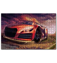 Cakapuzzle Dijital Sanat Audi R9 Görseli  Puzzle Yapboz MDF (Ahşap) (255 Parça)