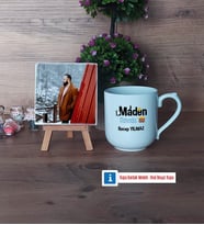 Maden Mühendisi Fotoğraflı Dekoratif Taş, Kupa Bardak Beyaz Hediye (Model 5)