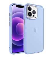 Apple iPhone 13 Pro Max Kılıf Zore May Arka Yüzey Buzlu Kılıf (Lila)