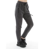 Ghassy Co Kadın Taktik Cepli Ayarlanabilir Paçalı Outdoor Polar Pantolon (Antrasit)