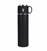 Çelik Termos Bardak 580 ml Bardaklı Thermos Mug Kupa Araç Termos Coffee Cup SDF526 Tea Cups (Siyah)