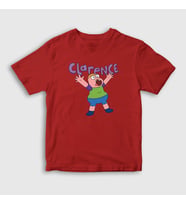 Presmono Unisex Çocuk Beyaz Happy Clarence T-Shirt 458439tt (Kırmızı)
