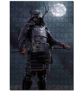 Cakapuzzle Ay Savaşçısı Japon savaşçı Puzzle Yapboz MDF (Ahşap) (1000 Parça)