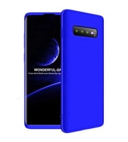 Samsung Galaxy S10 Uyumlu GKK Kılıf 360 Derece Tam Koruma (Mavi)