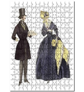 Cakapuzzle 19. Yüzyıl Kostümleri Görseli Puzzle Yapboz MDF (Ahşap) (255 Parça)
