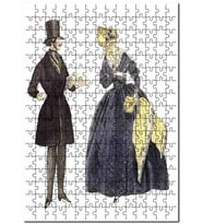 Cakapuzzle 19. Yüzyıl Kostümleri Görseli Puzzle Yapboz MDF (Ahşap) (255 Parça)