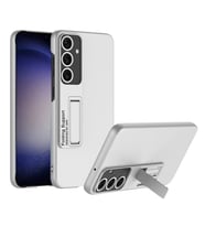 Galaxy S24 Kılıf Standlı Ays Kılıf (Gümüş)