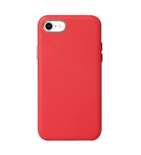 Apple iPhone 7 Kılıf Zore Eyzi Kadife İç Yüzey Suni Deri Kılıf (Kırmızı)