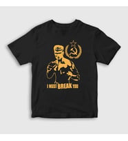 Presmono Unisex Çocuk Kırmızı Soviet ivan Drago Film Rocky T-Shirt 250360tt (Siyah)