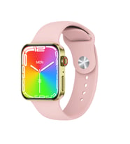 Tüm Akıllı Telefonlarla Uyumlu Watch 8 Series Gps Ve Nfc Özellikli Siri Destekli Smartwatch N76 Pro Max 1.92 inc Ekranlı Türkçe Menülü Akıllı Saat (Rose)