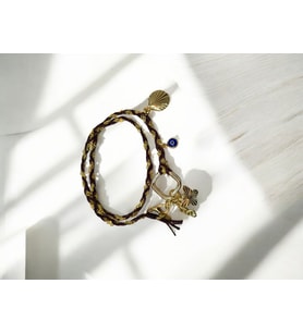 Choker Gold Zincir Kolye (Kahverengi)