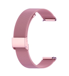 20MM Gear S3 Watch 4 -GT2 GT2E 42MM Kayış Kordon Milano Metal Klasik Kopça (Pembe)
