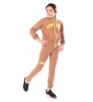 Toontoy Kız Çocuk Eşofman Takım (Kahverengi)