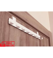 Metal Mat Siyah&Beyaz Amerikan Kapı Arkası Askılık Organizer Askılık Ve Banyo Kapı Arkası mka868 (Beyaz)