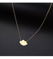 Kişiye Özel 925 Ayar Gümüş Bulut Kolye (Gold)