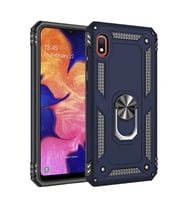 Xiaomi Redmi 7A Kılıf Yüzüklü Zırh Tank Vega (Mavi)