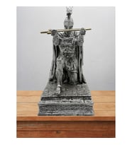 Roma Askeri Lejyoner Biblo 20 Cm Mitolojik Kahraman Heykel Dekor Hediyelik Eşya (Gümüş)